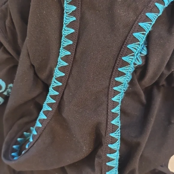 Johnny Was Dreamer Floral Embroidered Flounce Off-The-Shoulder Swimsuit M - Picture 8 of 8